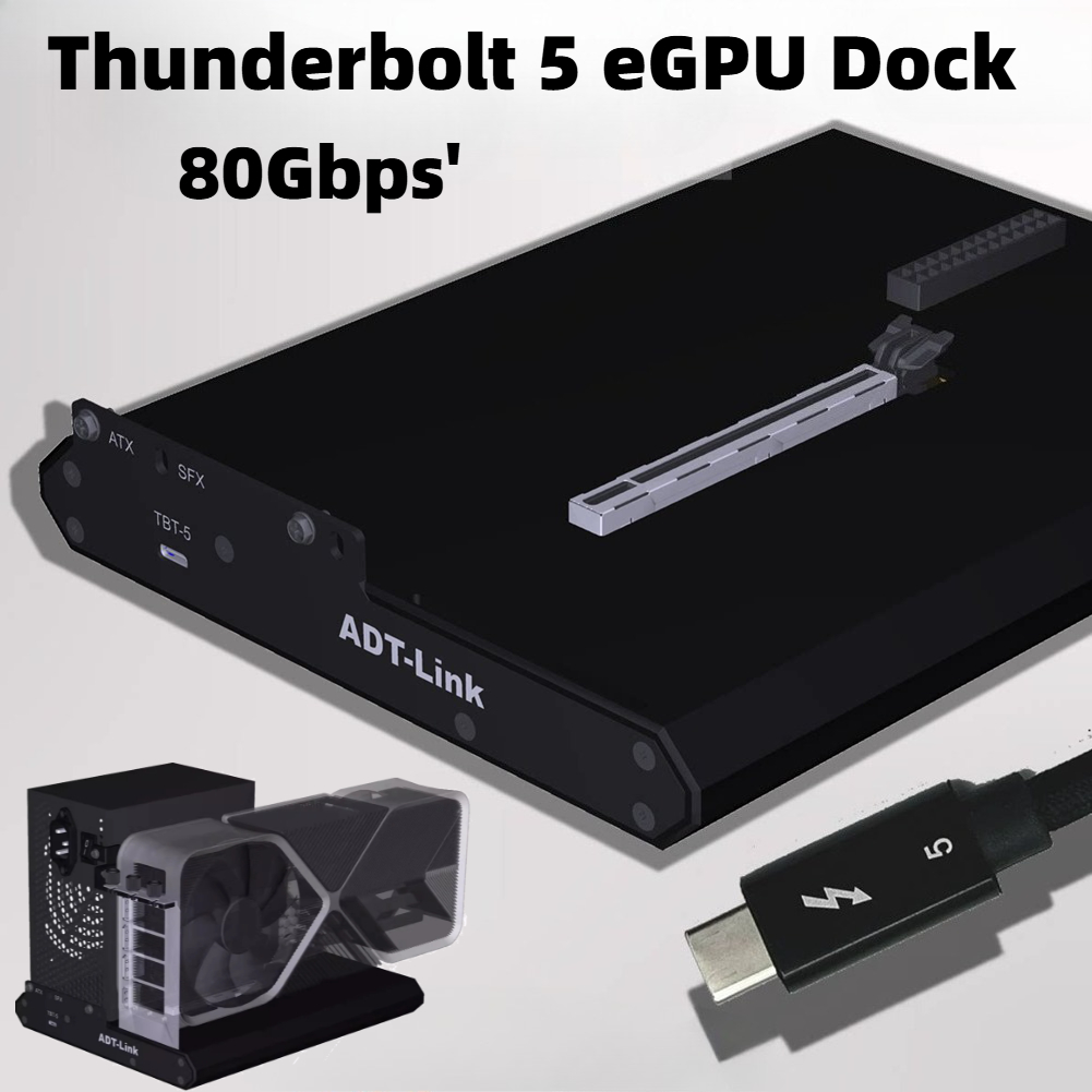Thunderbolt 4 External Gpu Enclosure - ADT 썬더볼트-5/4/3 외장 GPU 도킹 스테이션