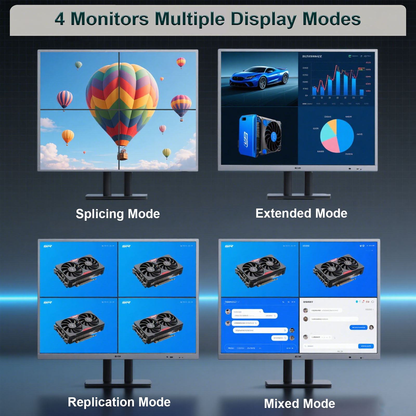 SRhonyra GeForce GTX1660S 1050 - 4 Hdmi Multi Monitor Video Card 4K 리뷰 및 가격