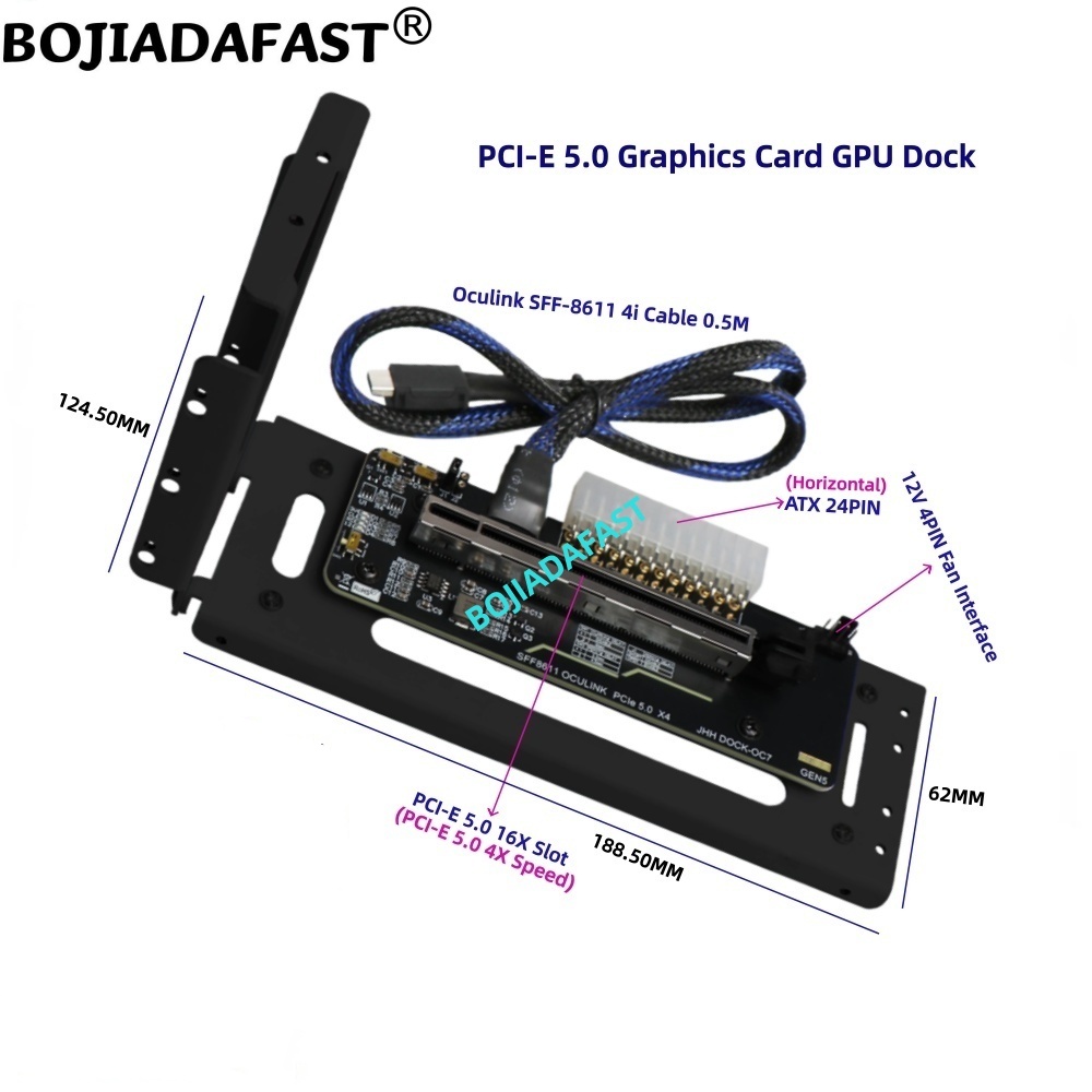 PCI-E 5.0 16X GEN5 어댑터 카드 OcuL - Oculink Egpu Dock Graphics Card 리뷰 및 가격