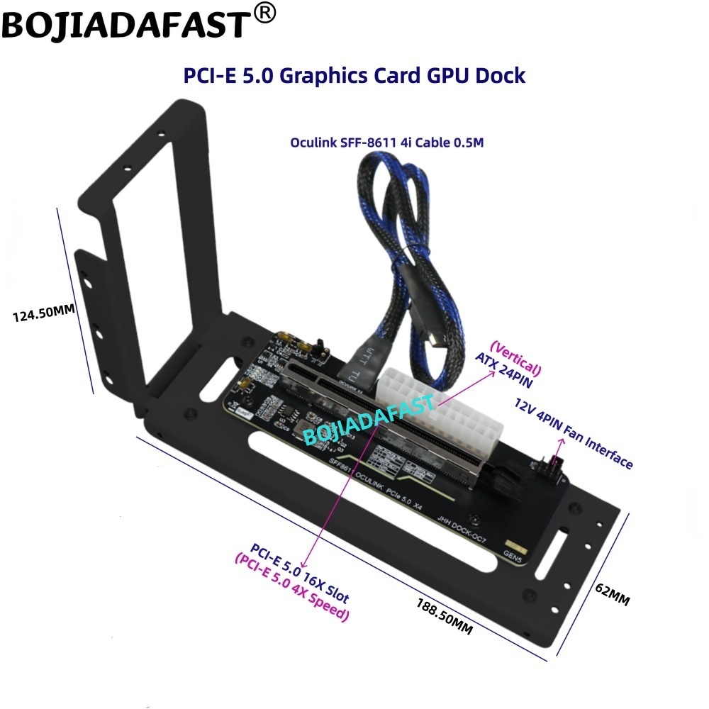 PCI-E 5.0 16X GEN5 어댑터 카드 OcuL - Oculink Egpu Dock Graphics Card 리뷰 및 가격