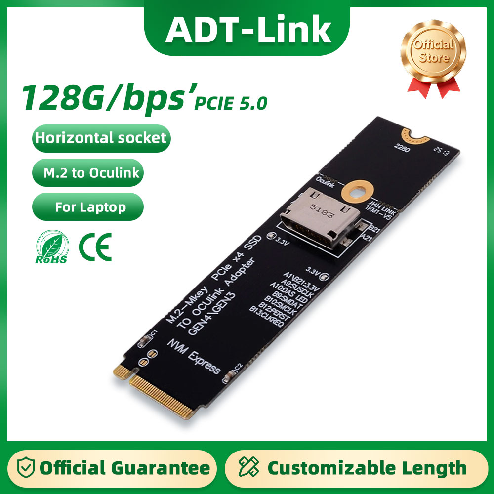 노트북 외장 그래픽 카드용 ADT-Link PCIe 5 - Oculink Egpu Dock Graphics Card 리뷰 및 가격