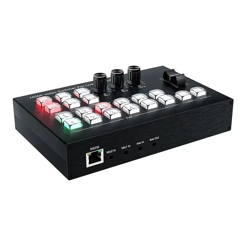 HDMI 비디오 스위처 마이크 믹서, 멀티 카메라 라이 - 4 Hdmi Multi Monitor Video Card 4K 리뷰 및 가격